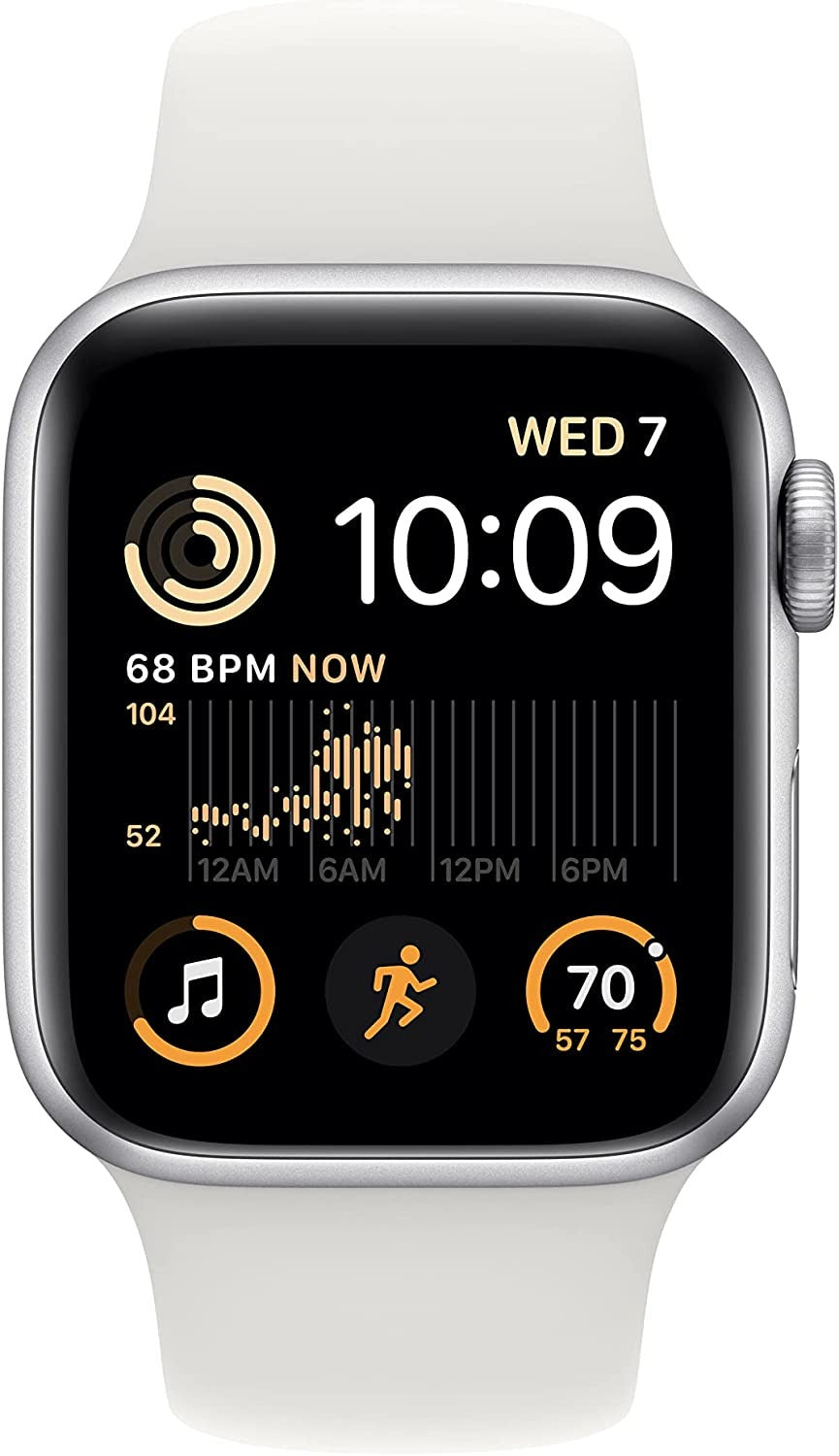 Apple Watch SE(第2世代) GPSモデル 44mm シルバーアルミニウムケースとスポーツバンド