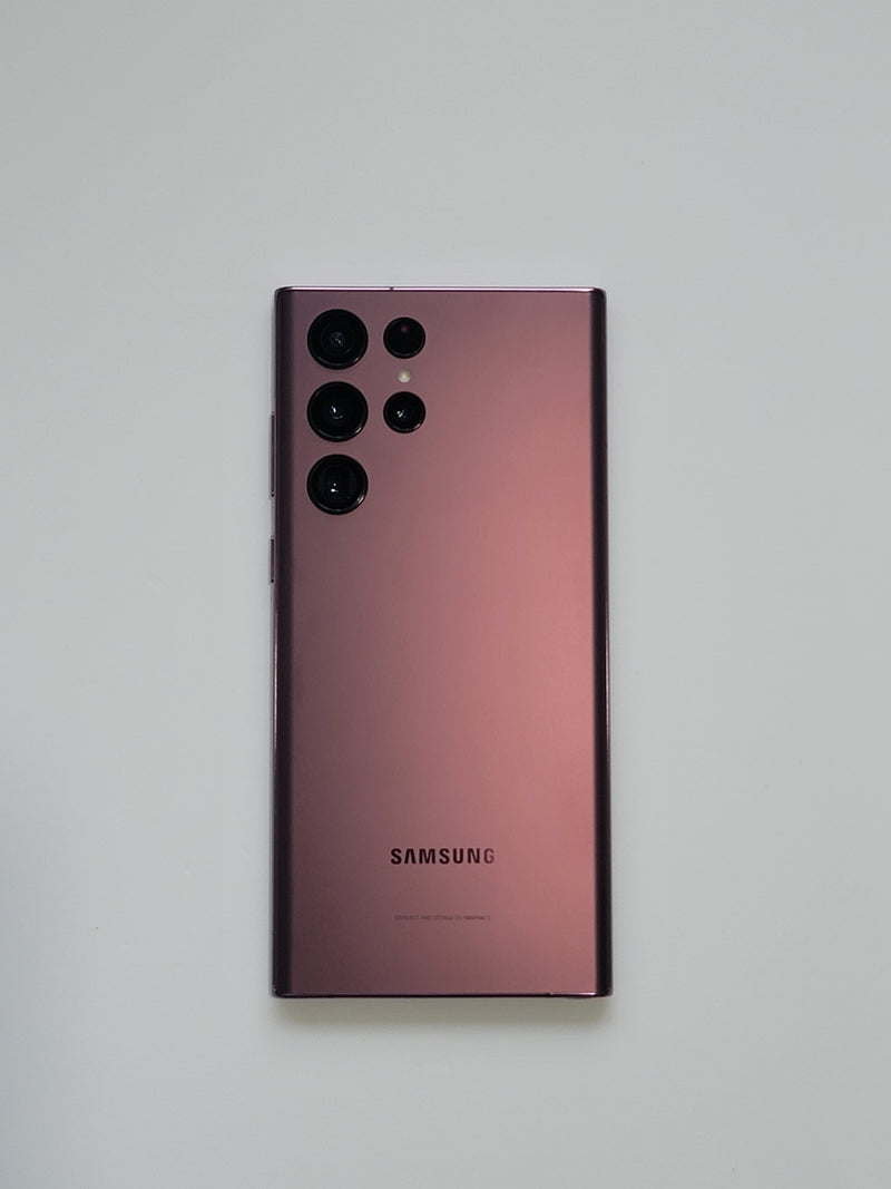 [New]Galaxy S22 Ultra 5G SM-S908N 12/256GB SIM Free (Burgundy Red) 