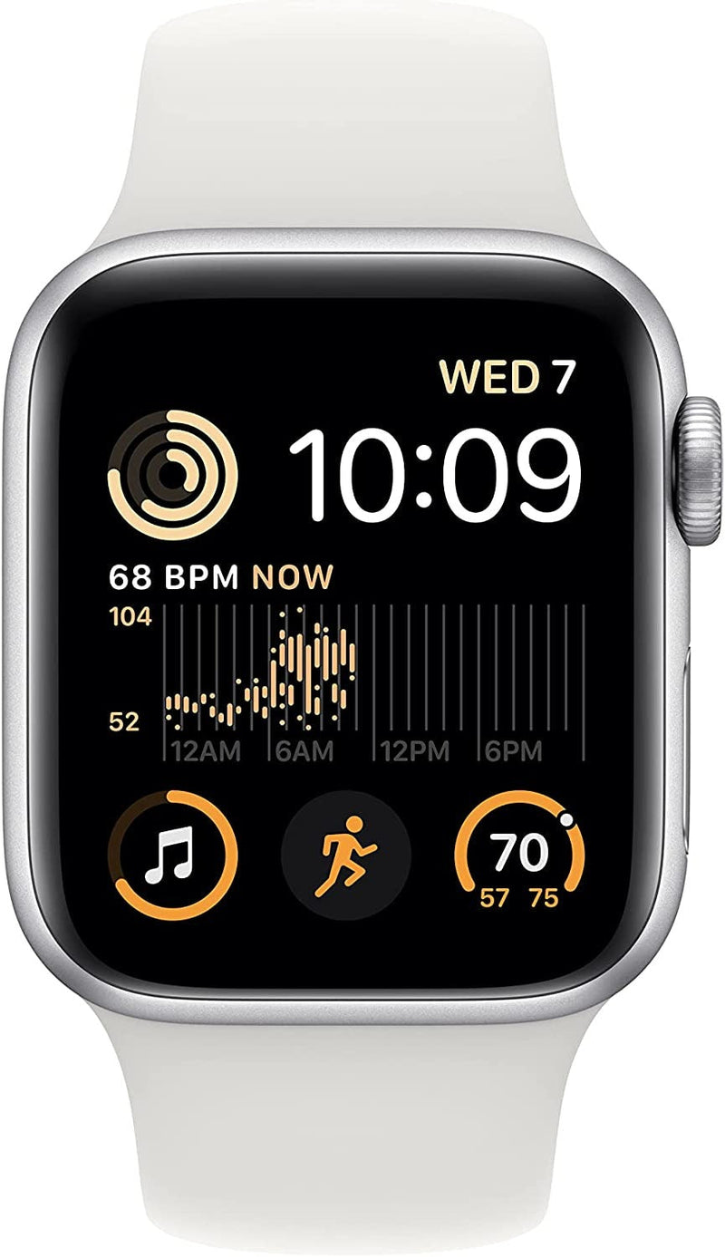 [アップル公式保証]Apple Watch SE(第2世代) GPSモデル 44mm シルバーアルミニウムケースとスポーツバンド