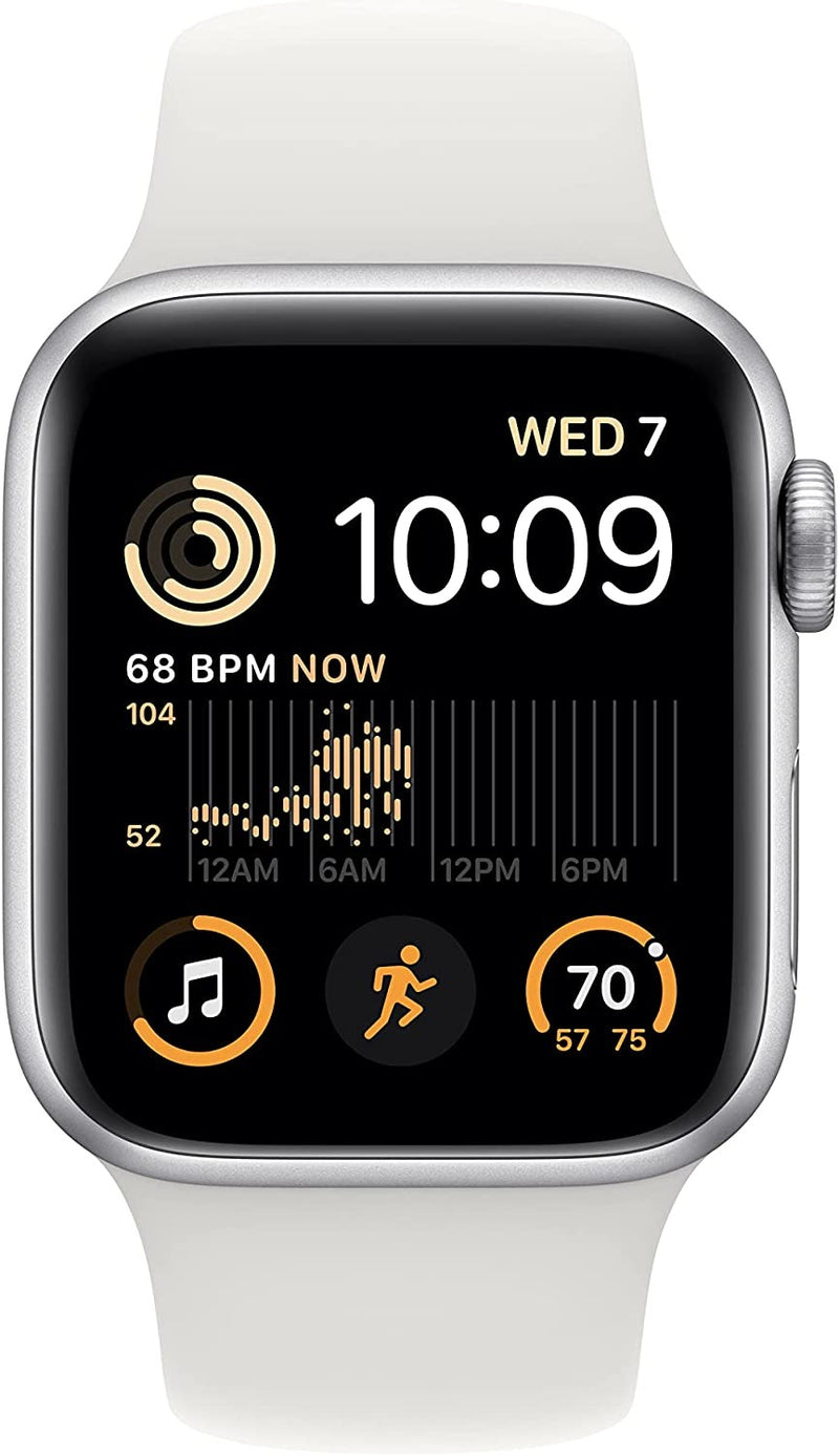 Apple Watch SE(第2世代) GPSモデル 40mm シルバーアルミニウムケースとスポーツバンド